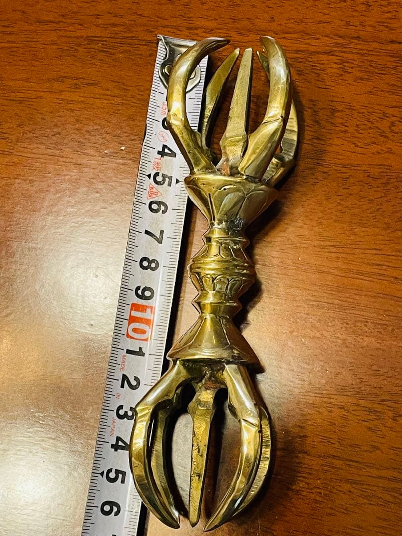 新品　未使用　三鈷杵　ヴァジュラ　ドルジェ 金剛杵 密教法具 16㎝