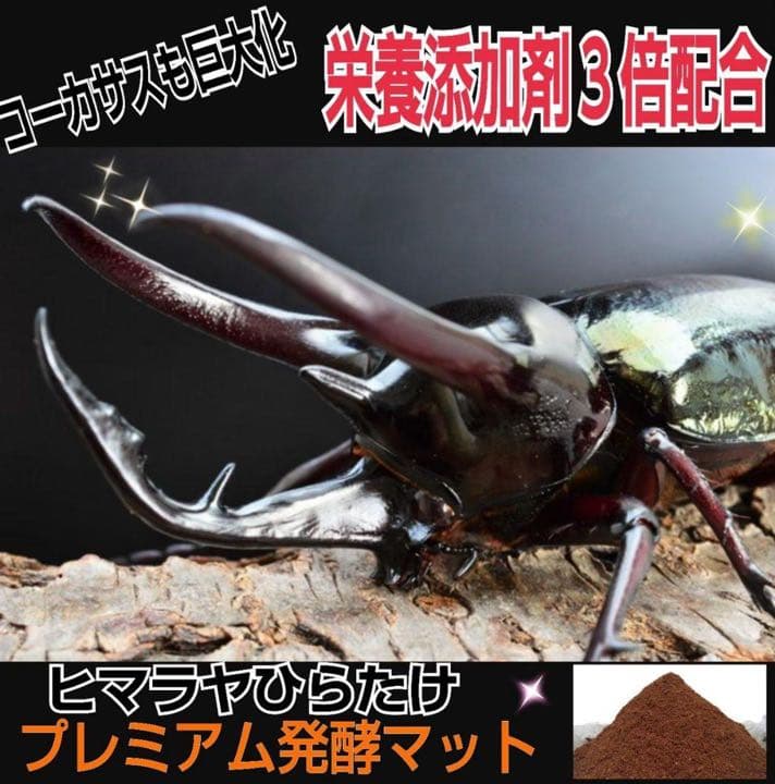 極上☆ギネス狙いに！プレミアム3次発酵カブトムシマット【8袋】特殊アミノ酸強化！
