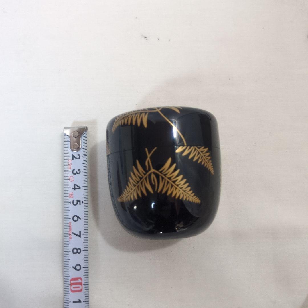 茶道具 中棗 蒔絵 在銘「光玉」共箱・美品