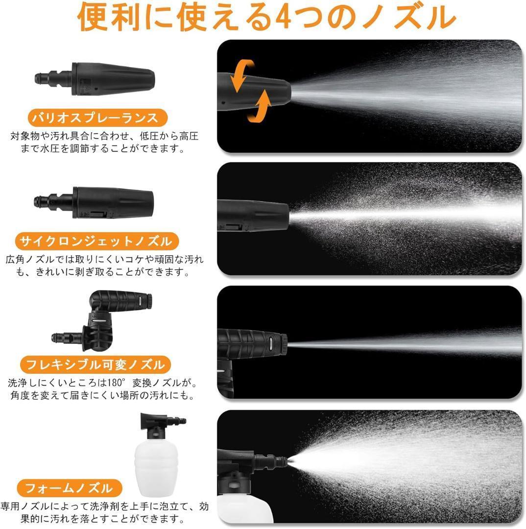 高圧洗浄機 1500W 最大吐出圧力14MPa 水道直結・自吸両用