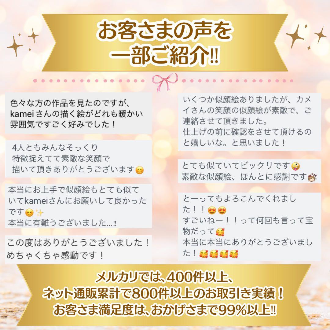 似顔絵オーダー　結婚祝い　誕生日　記念日　新築・引っ越し祝い　退職祝い　母の日