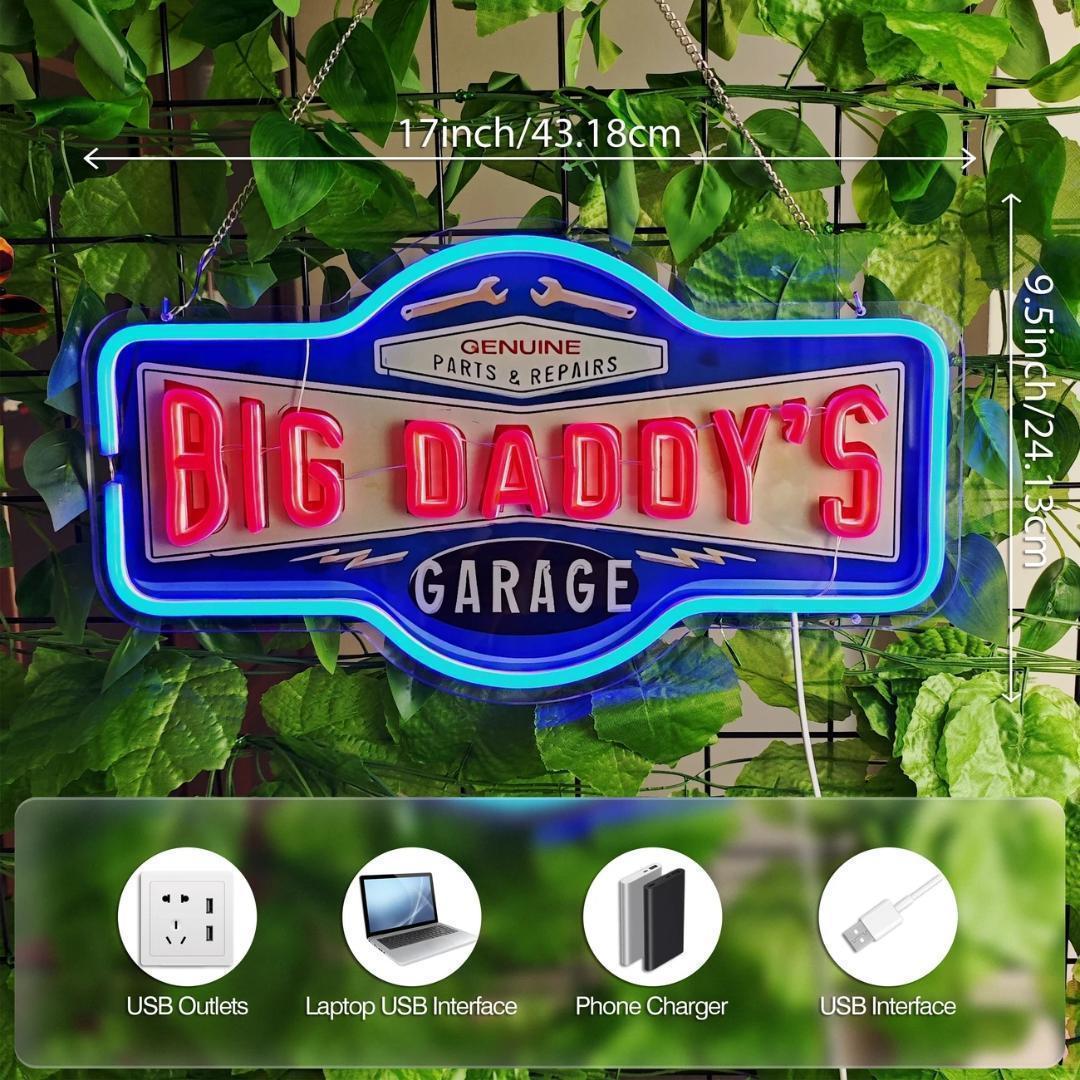 New最安値ネオン祭! ビッグダディーズ ＧＡＲＡＧＥガレージネオンd