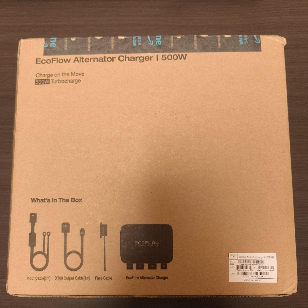 発電機・ポータブル電源 EcoFlow Alternator Charger 500W