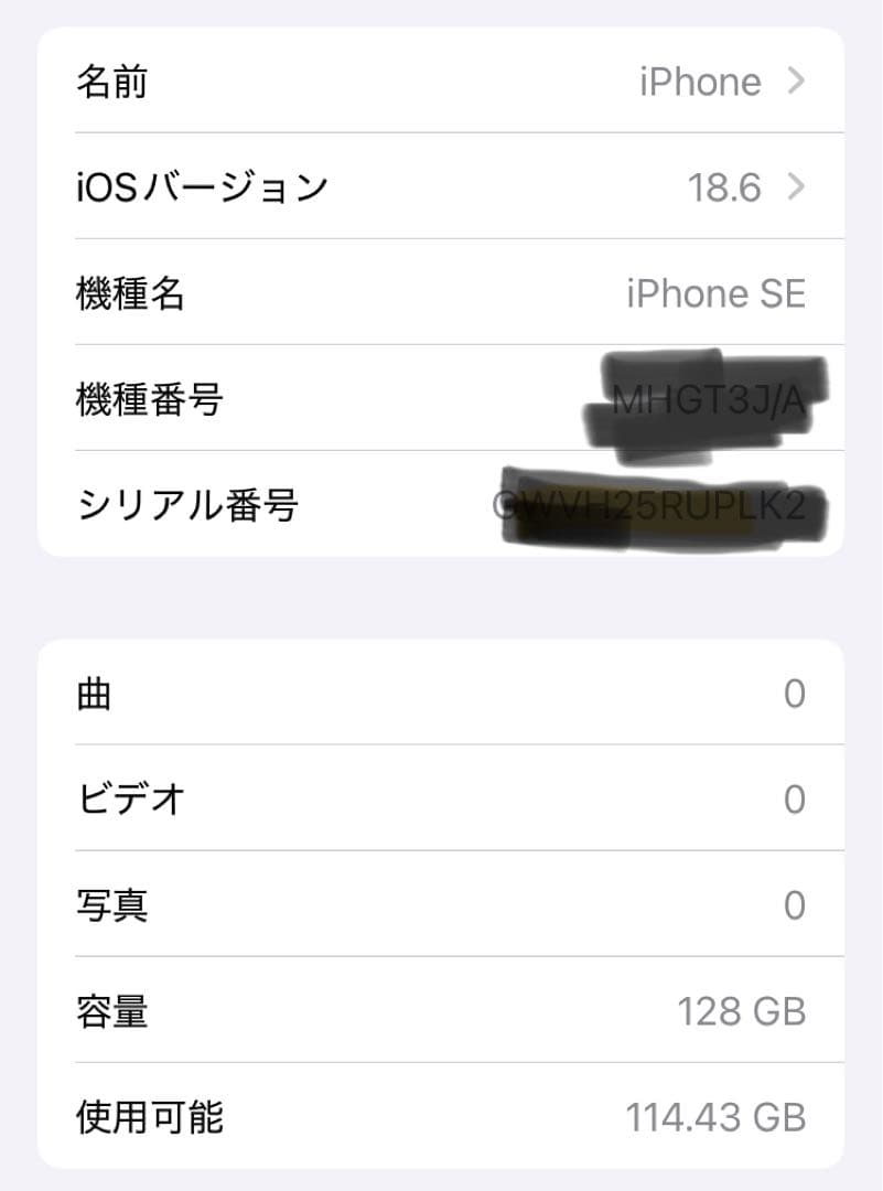 iPhone SE (第2世代) ブラック 4.7インチ