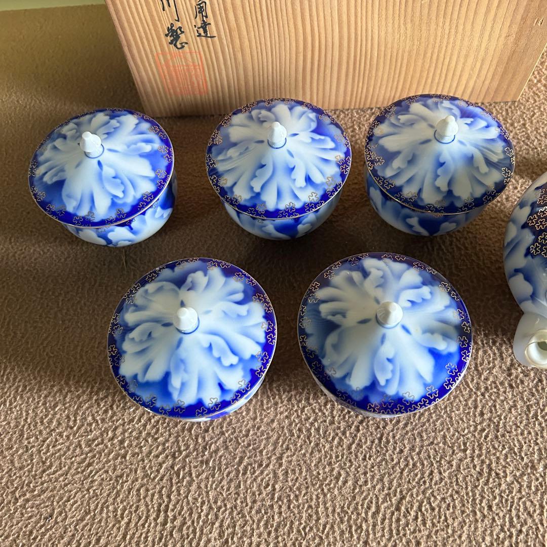 DB24★深川製★ 長期保管品 茶器 湯呑みセット 5個 深川 和食器