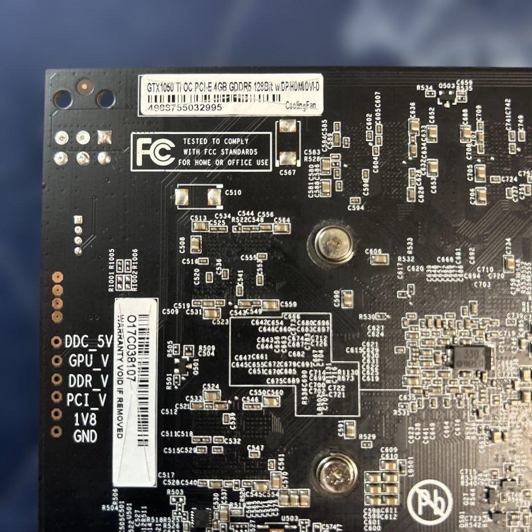 GTX 1050ti oc 4GB GDDR5 グラフィックボード