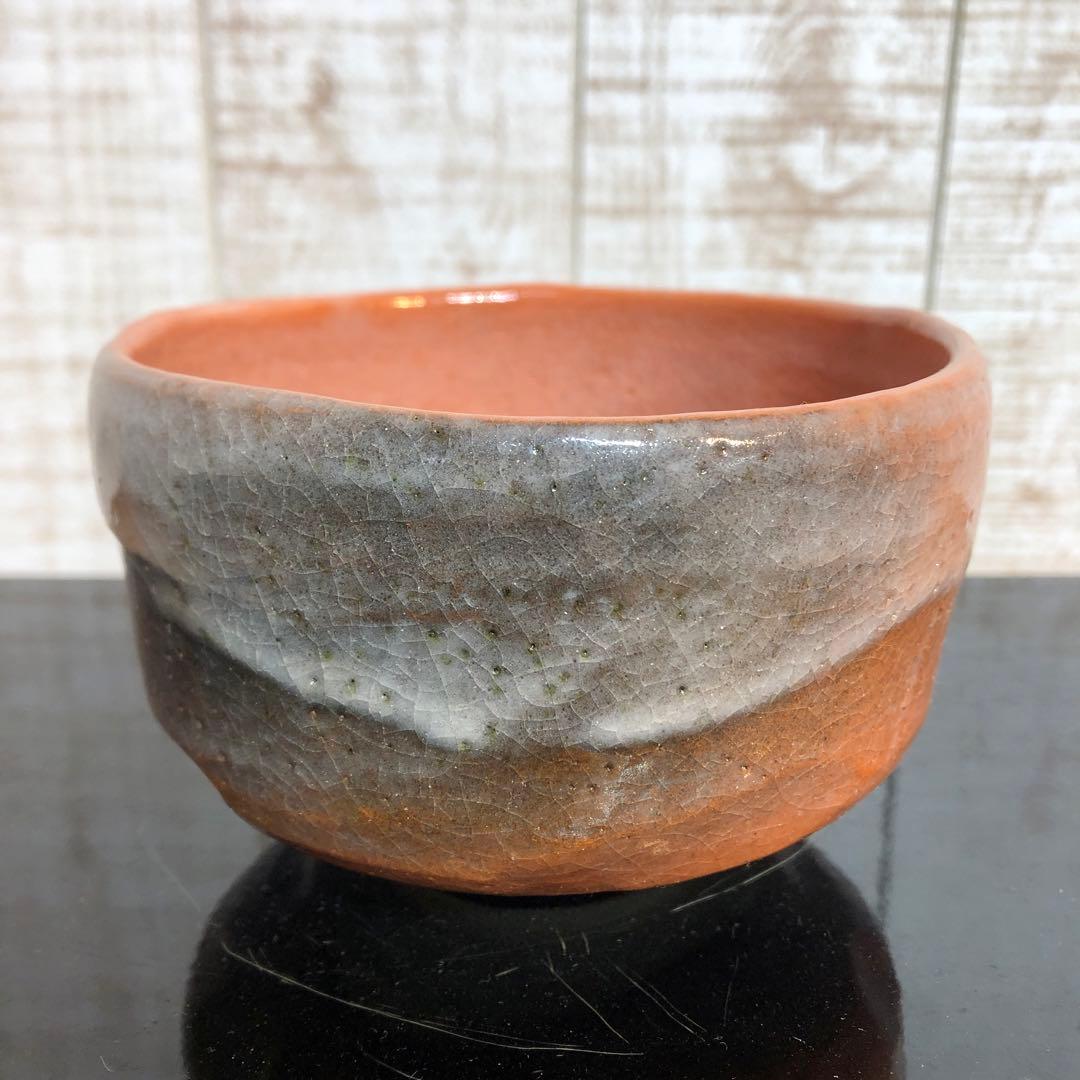 褐色が美しい　抹茶碗　楽入 　茶道具 茶道 茶器　陶芸品 骨董品 茶碗